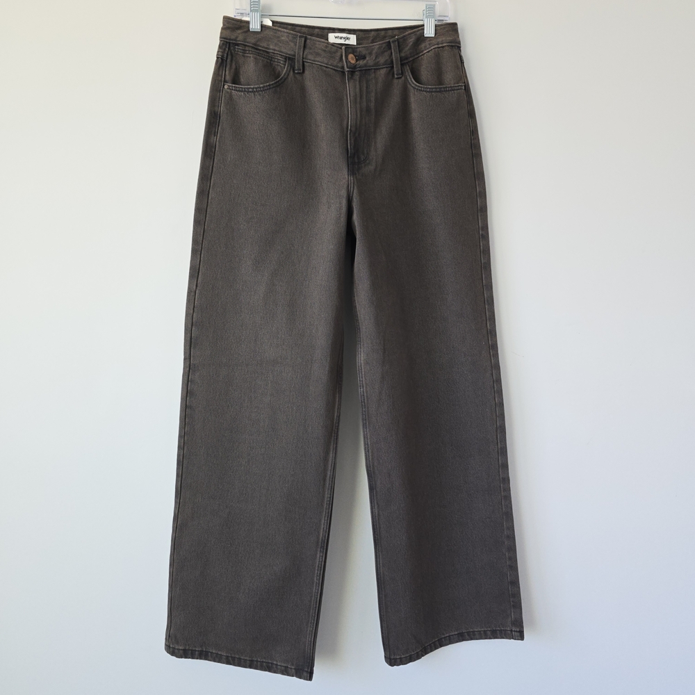 Wrangler Loose Straight Leg Jeans Women 28 Brown NWT